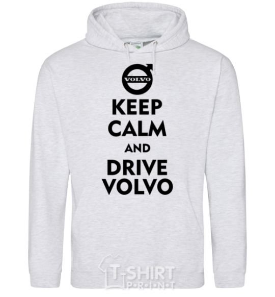 Men`s hoodie Drive Volvo sport-grey фото