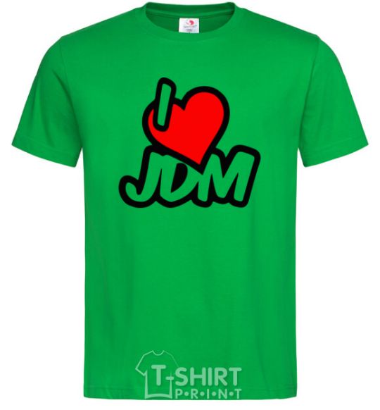 Мужская футболка I love JDM Зеленый фото