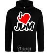 Men`s hoodie I love JDM black фото