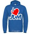 Men`s hoodie I love JDM royal фото