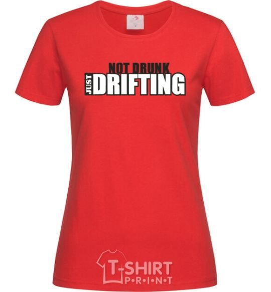 Women's T-shirt DRIFTING red фото