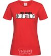 Women's T-shirt DRIFTING red фото