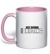 Mug with a colored handle DRIFTING light-pink фото