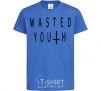 Kids T-shirt Wasted royal-blue фото