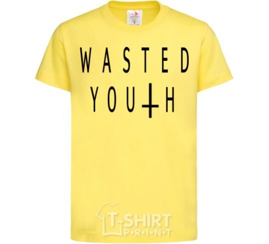 Kids T-shirt Wasted cornsilk фото