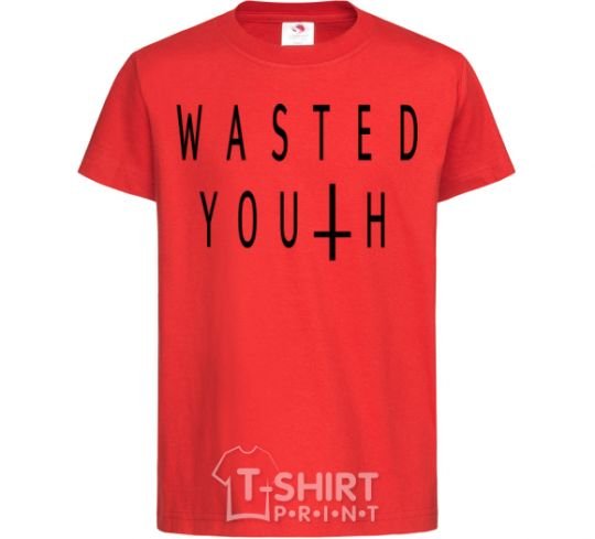 Kids T-shirt Wasted red фото