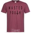 Men's T-Shirt Wasted burgundy фото