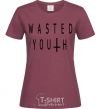 Женская футболка Wasted Бордовый фото