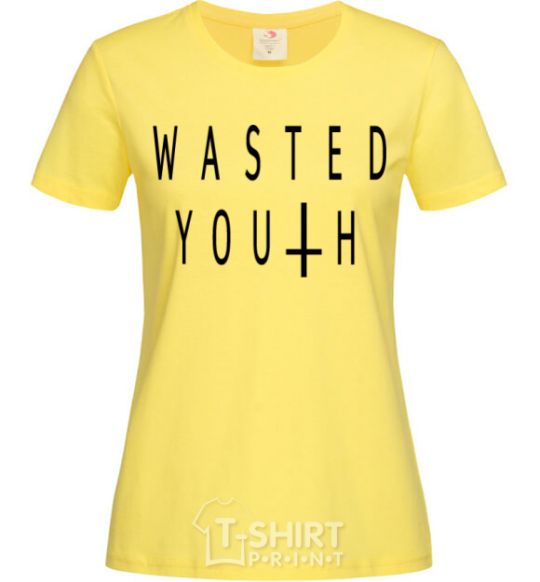 Женская футболка Wasted Лимонный фото