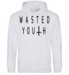 Men`s hoodie Wasted sport-grey фото