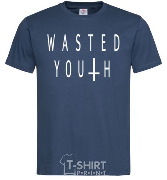 Men's T-Shirt Wasted navy-blue фото