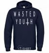 Men`s hoodie Wasted navy-blue фото