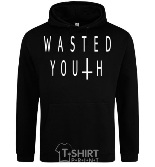 Men`s hoodie Wasted black фото