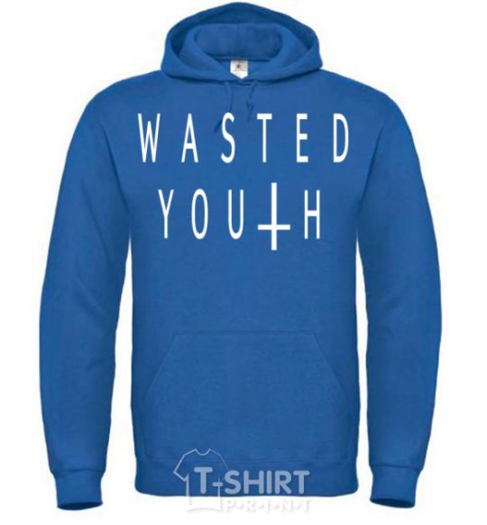 Men`s hoodie Wasted royal фото