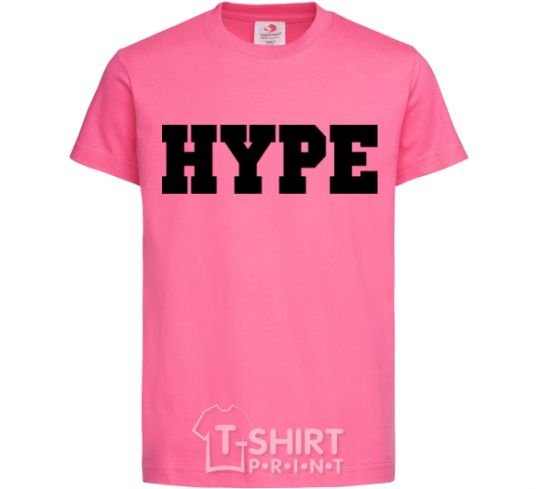 Детская футболка Надпись Hype Ярко-розовый фото