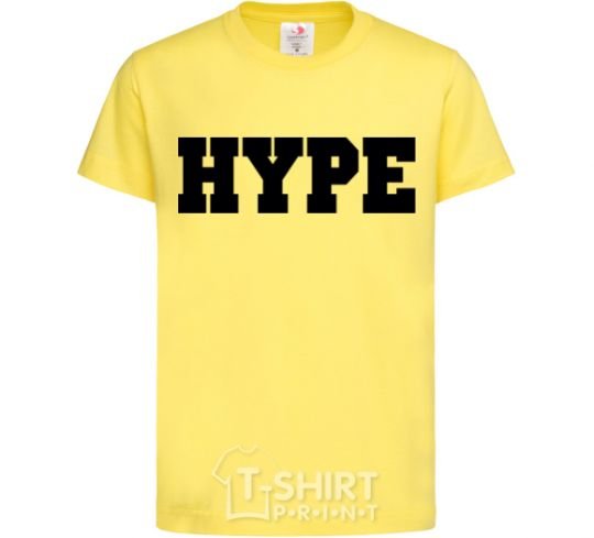 Детская футболка Надпись Hype Лимонный фото