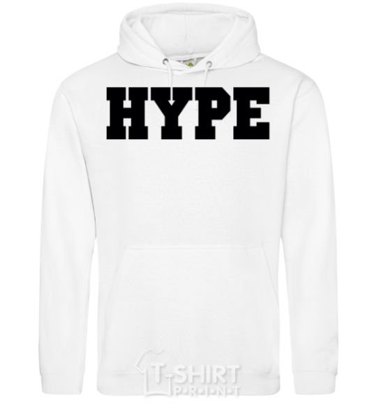 Men`s hoodie Hype inscription White фото