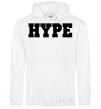 Men`s hoodie Hype inscription White фото