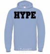 Men`s hoodie Hype inscription sky-blue фото