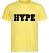 Мужская футболка Надпись Hype Лимонный фото