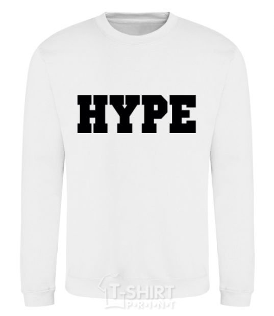 Sweatshirt Hype inscription White фото