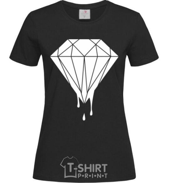 Women's T-shirt Brilliant black фото