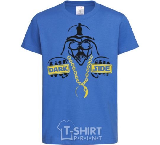 Kids T-shirt THE-DARK-SIDE-OF-SWAG royal-blue фото