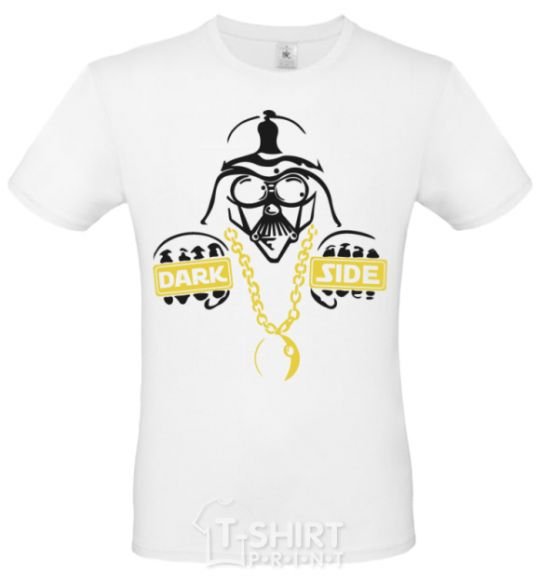 Men's T-Shirt THE-DARK-SIDE-OF-SWAG White фото