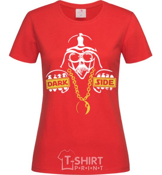 Женская футболка THE-DARK-SIDE-OF-SWAG Красный фото