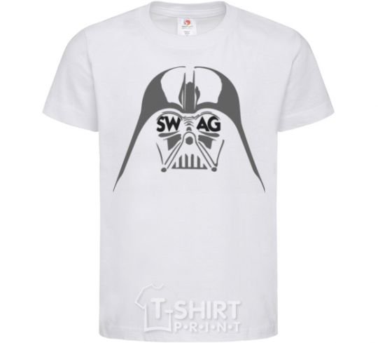 Kids T-shirt DARK SIDE SWAG White фото