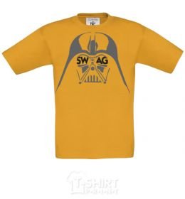 Kids T-shirt DARK SIDE SWAG cornsilk фото