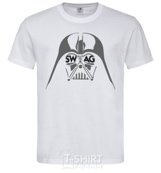 Men's T-Shirt DARK SIDE SWAG White фото