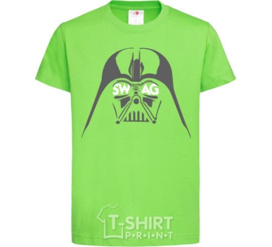 Kids T-shirt DARK SIDE SWAG orchid-green фото