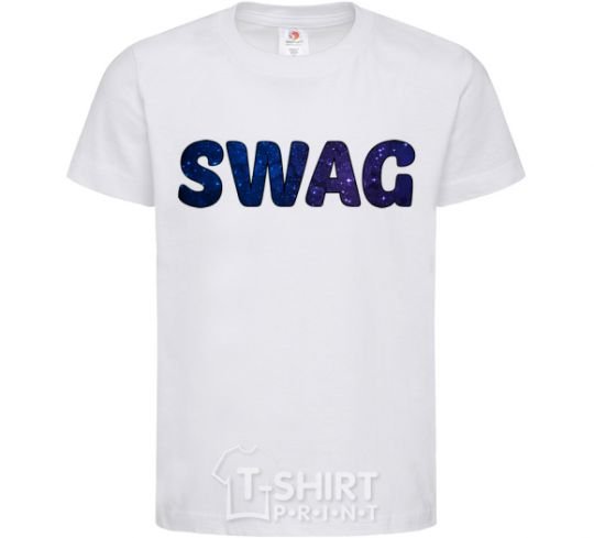 Kids T-shirt Swag galaxy White фото