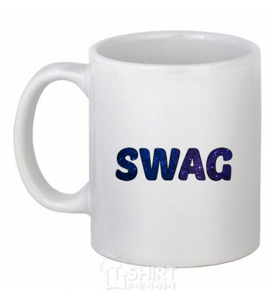 Ceramic mug Swag galaxy White фото