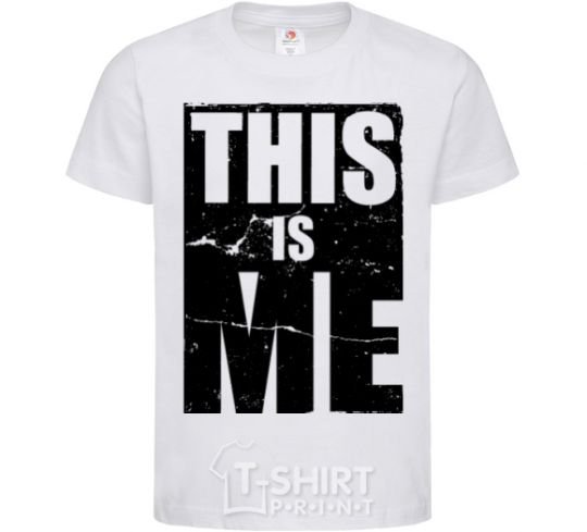 Kids T-shirt This is me White фото