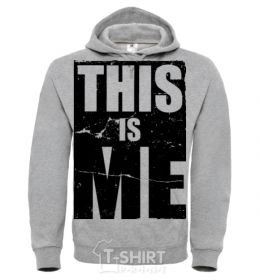Men`s hoodie This is me sport-grey фото