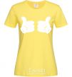 Women's T-shirt Mickey hands thumbs up cornsilk фото