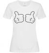 Women's T-shirt Mickey hands thumbs up White фото