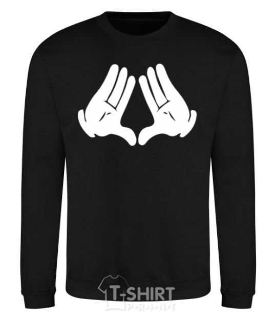 Sweatshirt Mickey-hands black фото