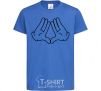 Kids T-shirt Mickey-hands royal-blue фото