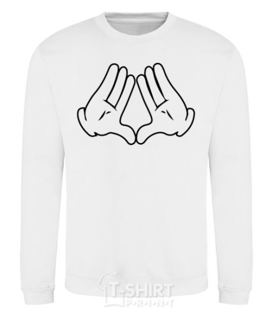 Sweatshirt Mickey-hands White фото