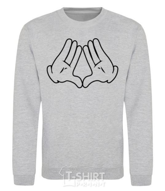 Sweatshirt Mickey-hands sport-grey фото