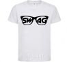 Kids T-shirt Swag glasses White фото