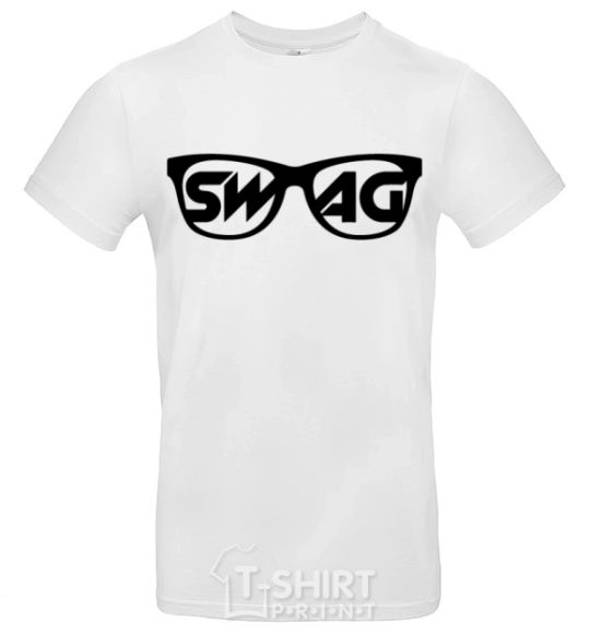 Мужская футболка Swag glasses Белый фото