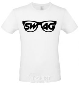 Men's T-Shirt Swag glasses White фото