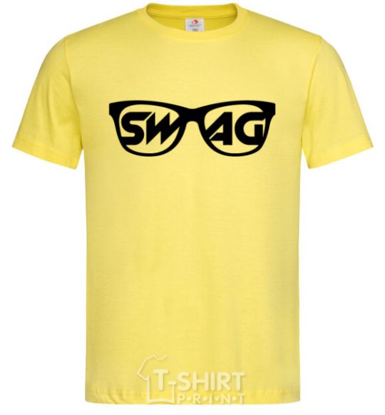 Мужская футболка Swag glasses Лимонный фото