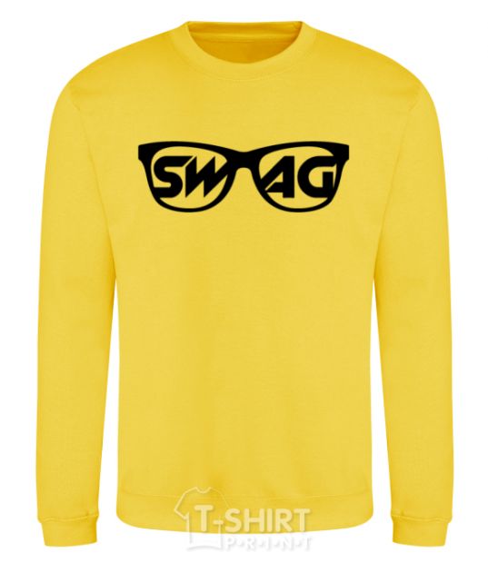 Sweatshirt Swag glasses yellow фото