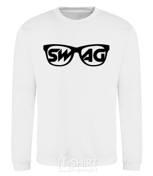 Sweatshirt Swag glasses White фото