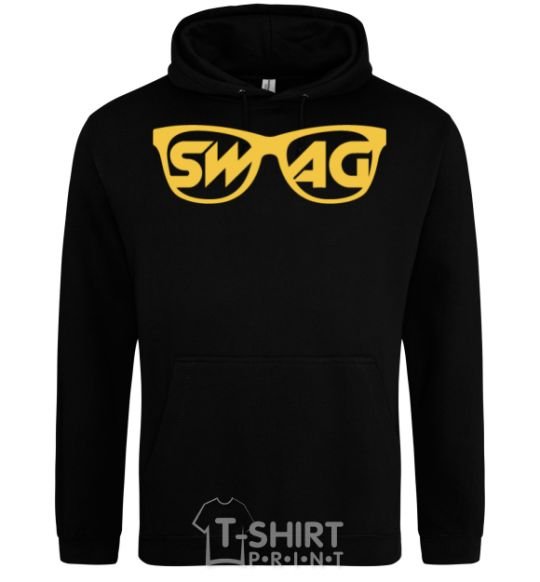 Men`s hoodie Swag glasses black фото